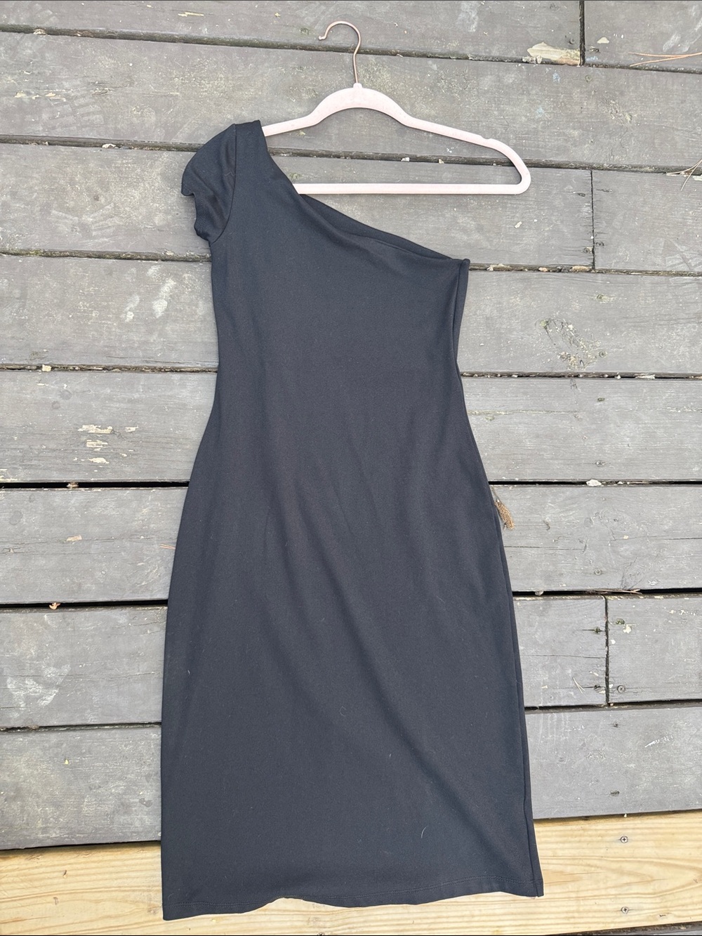 Susana Monaco One-Shoulder Black Cocktail Dress size Small